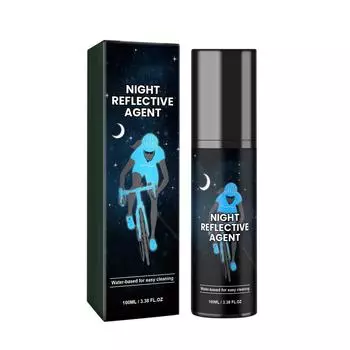 Светоотражающая краска-спрей для ткани, светящаяся краска-спрей, светящаяся светоотражающая краска-спрей, велосипед, скейтборд, холст, дерево, ткань, 100 мл One Size