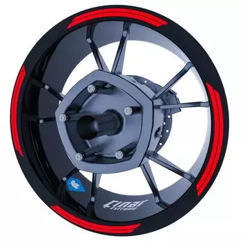 Светоотражающая красная двойная полоса, лента для обода, полосы для колес, наклейки, наклейки CinarExtreme