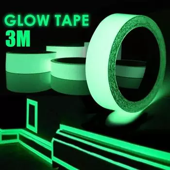 Светоотражающая лента Наклейки на автомобиль Смешные наклейки DIY Светящиеся предупреждающие светящиеся темные ночные ленты Наклейки Безопасность Чехлы для автомобиля Аксессуары 1PCS(0.4*3M)