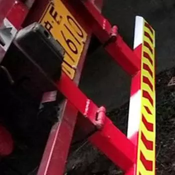 Светоотражающая лента со стрелкой, предупреждающая лента, наклейка для стайлинга автомобиля (Красный+Желтый)