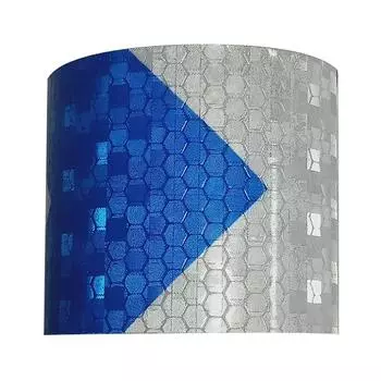 Светоотражающая лента со стрелкой, предупреждающая лента, наклейка для стайлинга автомобиля (Синий + белый)