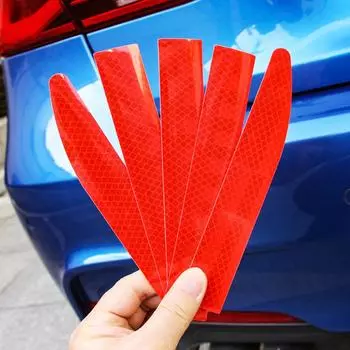 Светоотражающая наклейка на автомобиль 90 см светоотражающая предупреждающая лента безопасности анти-столкновения ночное предупреждение светоотражающая наклейка для багажника автомобиля красный