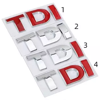 Светоотражающая наклейка турбо прямого впрыска для гольфа JETTA PASSAT MK4 MK5 MK6, автомобильная наклейка, 3D металлическая эмблема, значок TDI, логотип 1