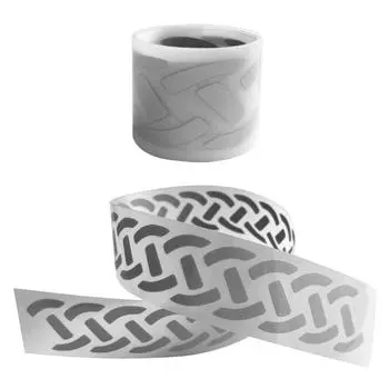 Светоотражающая нашивка с высокой видимостью, ширина переноса утюгом 3 см, светоотражающие ленты, толстовки, наклейки на одежду, Diy Parches, теплопередача 3x100cm