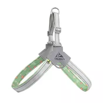 Светоотражающая нейлоновая шлейка для собак без натяжения, регулируемый жилет для дрессировки домашних животных, подходит для средних и крупных собак, шлейка для питбулей M