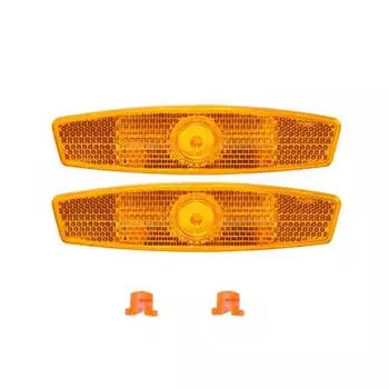 Светоотражающая пластина на спицы велосипеда Велосипедный светоотражатель на колесо Светоотражающий зажим Предупреждение