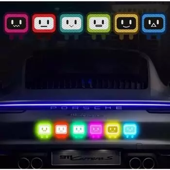 Светоотражающая предупреждающая наклейка для кузова электромобиля светоотражающая наклейка для мотоцикла, индивидуальность, креативный робот, декоративная наклейка