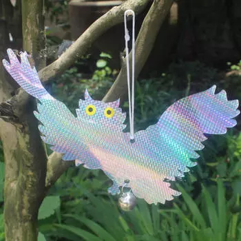 Светоотражающая приманка для летающей совы и отпугиватель птиц, пугало W Bell