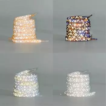 Светоотражающая звезда галактика кружево светящаяся веревка мужские и женские аксессуары парусиновая обувь баскетбольная обувь кружево 100cm