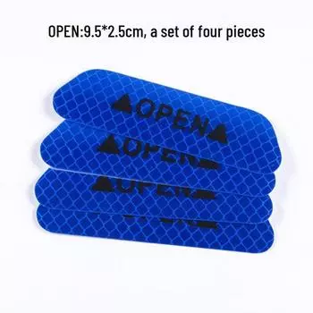 Светоотражающие автомобильные наклейки: Светящиеся наклейки безопасности для электромобилей, колес и кузова — ночное предупреждение.