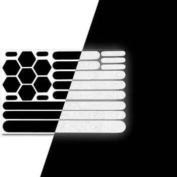 Светоотражающие черные наклейки 3M - светоотражающая лента для шлема, светоотражающая лента для мотоцикла