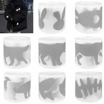 Светоотражающие ленты с изображением животных, железная нашивка, наклейки на одежду для домашних кукол, футболка, термопресс, аппликация, Parches Ropa, сделай сам, фольга для горячего тиснения