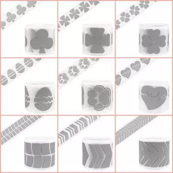 Светоотражающие ленты высокой видимости, наклейка, нашивка для одежды для кукол, 3X100 см, Diy Parches Ropa, термопресс, аппликация, утюг на ткани 3x100cm