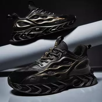 Светоотражающие массивные модные мужские кроссовки с лезвием на подошве, уличные кроссовки, дышащая спортивная обувь Zapatillas Hombre, обувь высокого качества 39