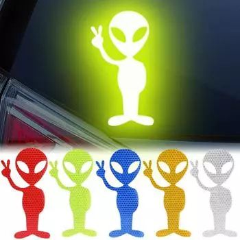 Светоотражающие наклейки «Чужой мир», персонализированные наклейки для автомобиля, наклейки на заднее окно кузова, украшения, наклейки с защитой от царапин