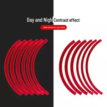 Светоотражающие наклейки для колес электросамоката M365/1S/Pro красный