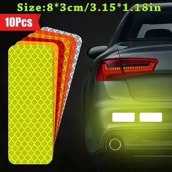 Светоотражающие наклейки из ПВХ, подходят для велосипедов, электросамокатов и автомобилей - наклейки безопасности повышенной видимости