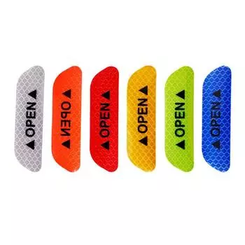 Светоотражающие наклейки на двери автомобиля для предотвращения столкновений — предупреждение о безопасности и защита от царапин