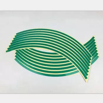 Светоотражающие наклейки на обод ступицы колеса мотоцикла 17 футов 18 дюймов в полоску красный