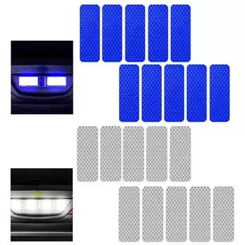 Светоотражающие наклейки Selinear 20 шт. Светоотражающая лента Предупреждающие знаки безопасности для автомобиля Флуоресцентная защита от аварий
