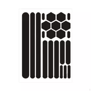 Светоотражающие наклейки, светоотражающая лента с высокой видимостью, черная для 150mmx105mm