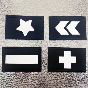 Светоотражающие нашивки с вышивкой, звезды, стрелки, аксессуары «сделай сам», сумки для одежды, наклейки, термопресс, аппликация, рукоделие, швейные ремесла, аппликация