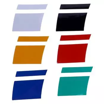 Светоотражающие виниловые наклейки на обод колеса автомобиля, 6 шт., наклейки на колесо автомобиля, аксессуары, наклейка красный