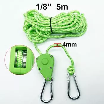Светоотражающий 2/4/5M 4Mm трос для палатки застежка фиксированная пряжка ролик натяжитель храповой механизм вешалки тент ветровой трос привязка регулировка 5m