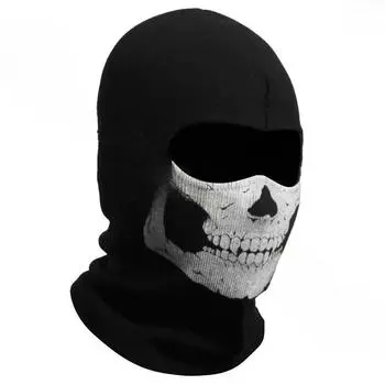 Светоотражающий чехол для головы в виде черепа для езды на открытом воздухе