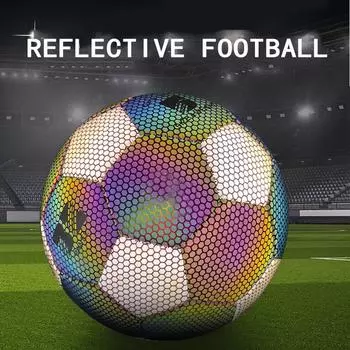 Светоотражающий футбольный мяч, светящиеся футбольные командные тренировочные мячи № 4/5 Size 5