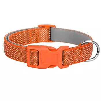 Светоотражающий нейлоновый ошейник для собак, легкий ошейник для щенков и кошек, безопасный ошейник для маленьких, средних и больших собак, кошек, чихуахуа, мопса S