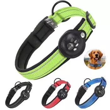 Светоотражающий регулируемый колокольчик для домашних животных, собак, кошек, поддержка GPS-локатора, трекер-устройство M красный