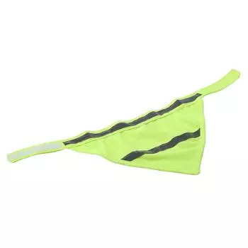 Светоотражающий шарф для щенка, ошейник, нагрудник, шейный платок (Флуоресцентный желтый М) M