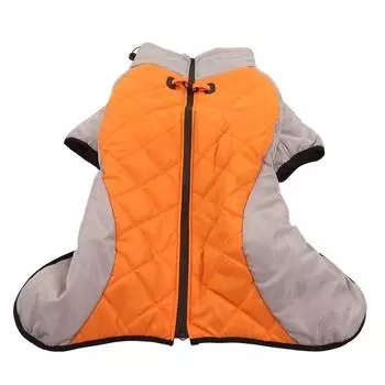 Светоотражающий свитер с высоким горлом для собак, утолщенная теплая куртка для собак для осени и зимы, серая 5XL