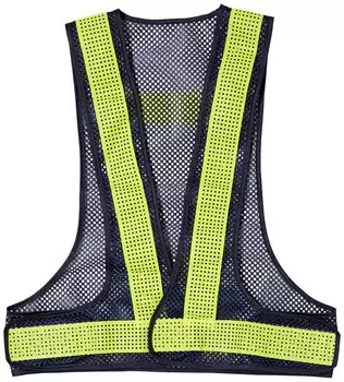 Светоотражающий защитный жилет TRUSCO Mesh, цвет темно-синий/желтый TMV-BY