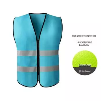 Светоотражающий жилет безопасности для строительства, санитарии, дорожного движения и дорожных работ - Настраиваемая, дышащая защита.
