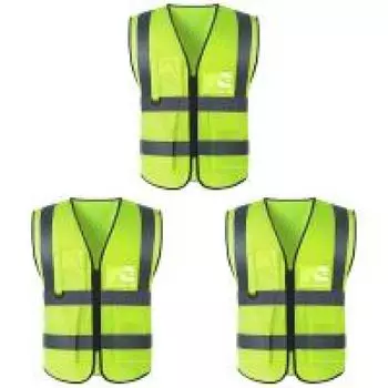 Светоотражающий жилет безопасности Светоотражающий жилет для водителей (Multi-карманный)