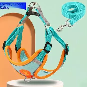 Светоотражающий жилет с поводком для собак, защищающий от побега, для маленьких и средних собак L (14-20 pets recommended)