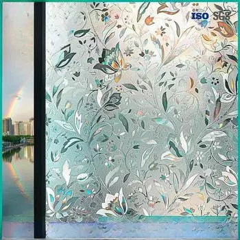 Светопропускающие матовые стеклянные наклейки – солнцезащитные козырьки для окон в гостиной и спальне 20cm/meter; Begonia