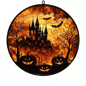 Светопрозрачные подвесные украшения - Пластиковые 2D плоские украшения - Односторонние 3,9-дюймовые рождественские украшения для стен и дверей One Size