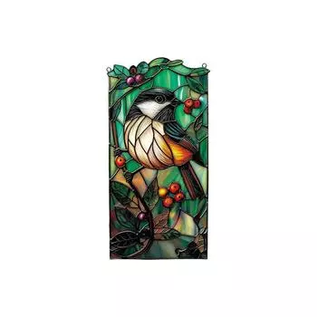 Светопрозрачные подвесные украшения - Пластиковые 2D плоские украшения - Односторонние 3,9-дюймовые рождественские украшения для стен и дверей One Size