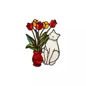 Светопрозрачные подвесные украшения - Пластиковые 2D плоские украшения - Односторонние 3,9-дюймовые рождественские украшения для стен и дверей One Size