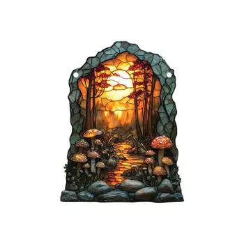 Светопрозрачные подвесные украшения - Пластиковые 2D плоские украшения - Односторонние 3,9-дюймовые рождественские украшения для стен и дверей One Size