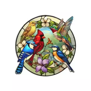 Светопрозрачные подвесные украшения - Пластиковые 2D плоские украшения - Односторонние 3,9-дюймовые рождественские украшения для стен и дверей One Size