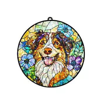 Светопрозрачные подвесные украшения - Пластиковые 2D плоские украшения - Односторонние 3,9-дюймовые рождественские украшения для стен и дверей One Size