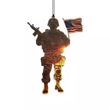 Светопрозрачные подвесные украшения - Пластиковые 2D плоские украшения - Односторонние 3,9-дюймовые рождественские украшения для стен и дверей One Size