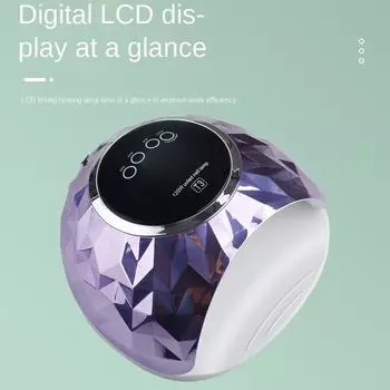 Светотерапевтический аппарат для ногтей, сушилка для лака для клея, лампа для выпечки, интеллектуальная индукционная мощная УФ-светодиодная лампа, сушилка для гель-лака для ногтей US Plug