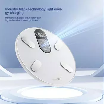 Световая энергия Весы для взвешивания человеческого тела Весы для измерения жира Бытовые и коммерческие Малые интеллектуальные электронные весы