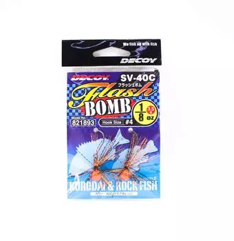 Световая бомба Decoy SV-40C с джиг-головкой, размер 4, 1/8 унции (1893 г.)