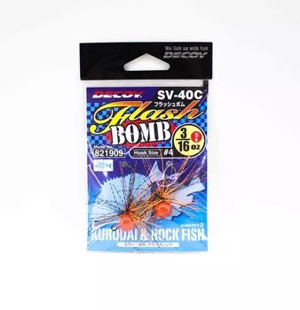 Световая бомба Decoy SV-40C с джиг-головкой, размер 4, 3/16 унции (1909 год)